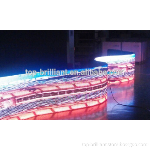 p5 led screen outdoor curve/curved/flex/flexible led panel wall